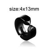 Punk Stainless Steel Ear Clip Earrings Non Piercing Gothic Jewelry