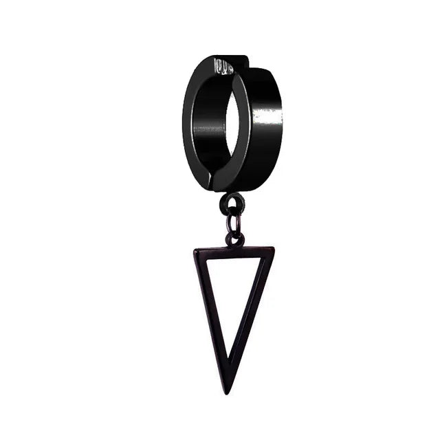 Punk Stainless Steel Ear Clip Earrings Non Piercing Gothic Jewelry Boys Girls