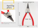 Red Handle Diagonal/Opening/Long Nose Pliers/Scissors Jewelry Making Tools