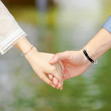 Heart Initial Letter Birthstone Open Bangle For Women Silver/Gold