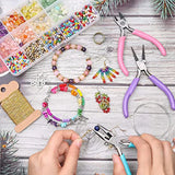 Stainless Steel Needle Nose Pliers for Jewelry Making Hand Tool 12.5cm JA0545