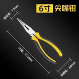 Stainless Steel Needle Nose Pliers for Jewelry Making Hand Tool 12.5cm JA0545