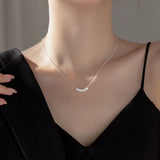 925 Sterling Silver Brushed Lucky Round Beads Choker Necklaces