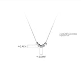 925 Sterling Silver Brushed Lucky Round Beads Choker Necklaces