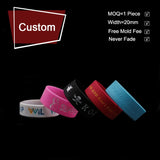 Custom Wide Silicone Wristbands for Events