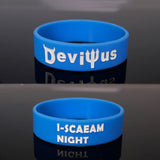 20mm Wide Silicone Bracelet Wristband for Kids Adults