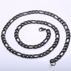 3-6mm Stainless Steel Cuban Link Chain Necklace for Men Women