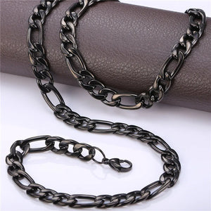 3-6mm Stainless Steel Cuban Link Chain Necklace for Men Women