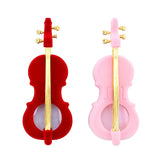 Velvet Cello Holder Jewelry Box for Rings & Earrings