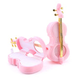 Velvet Cello Holder Jewelry Box for Rings & Earrings