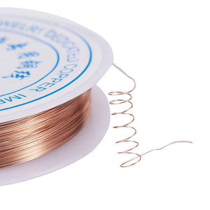 0.2-0.8mm Metal Craft Coil Copper Wire for DIY Jewelry Making - Silver