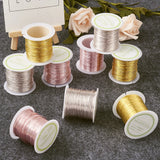 Plated Copper Wire Jewelry Beading String Cord Silver Golden