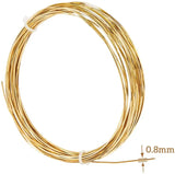 Square Copper Wire 18/20 Gauge 33ft Half Hard Yellow Brass for Jewelry Findings