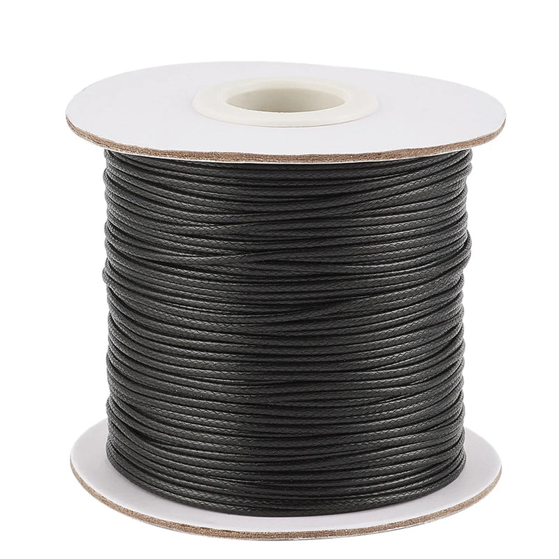 85 Yards 1mm Waxed Polyester Cords Jewelry Making Bracelet Necklace DIY F65