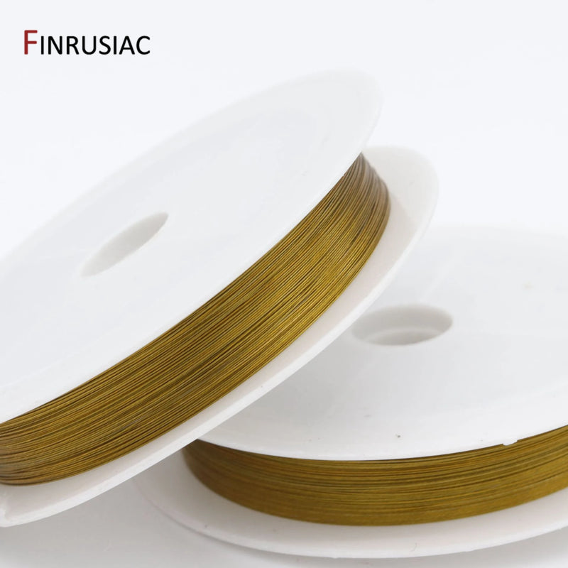 Steel Wire Tiger Tail Beading Wire 0.25/0.3/0.45mm Jewelry Making Finding