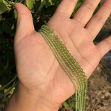 Natural Peridot Round Spacer Beads for Jewelry Making DIY