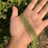 Natural Peridot Round Spacer Beads for Jewelry Making DIY