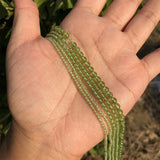 Natural Peridot Round Spacer Beads for Jewelry Making DIY