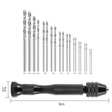 Metal Hand Drill Set 0.6mm 1.8mm 3.0mm Uv Resin Epoxy Mold Tools
