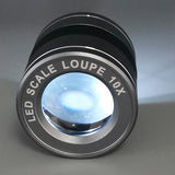 10X Full Metal HD Magnifying Glass USB Charging Lens Loupe Magnifier