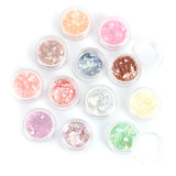 12 PCs Shell Resin Jewelry Craft Filling Material Mix Crystal Glue