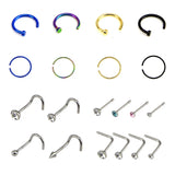 18G 20G Professional Piercing Kit Stainless Steel Body Jewelry
