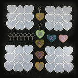 26 Letters Love Heart & 9 Numbers Silicone Mould Set