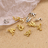 26PCs Capital Alphabet Charms Multicolor Pendants DIY Jewelry Making 13x9mm