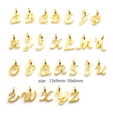 26PCs Capital Alphabet Charms Multicolor Pendants DIY Jewelry Making 13x9mm