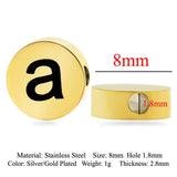 26pcs A-Z Letter Beads Initial Charms for Bracelet