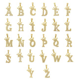26pcs A-Z Letter Charms Initial CZ Pendants for DIY Necklace Bracelet