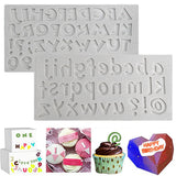 2PCS Letter Kitchen Sugar Silicone Mold Cake Decorating Tool Set