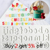 2PCS Letter Kitchen Sugar Silicone Mold Cake Decorating Tool Set