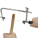 3-In-1 Jeweler's Saw Set 144 Blades with Wooden Pin Clamp