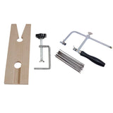 3-In-1 Jeweler's Saw Set 144 Blades with Wooden Pin Clamp