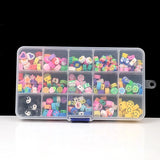 300pcs Mixed Polymer Clay Beads With Box DIY Charms Beads For Jewelry Making