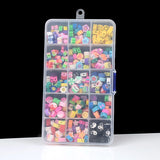 300pcs Mixed Polymer Clay Beads With Box DIY Charms Beads For Jewelry Making