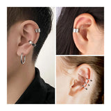 304 Stainless Steel Ear Cuff Wrap Earring Clip On for Men Women