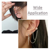 304 Stainless Steel Ear Cuff Wrap Earring Clip On for Men Women