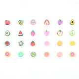 360pcs 24 Kinds Fruits Beads Mix Clay Beads Box DIY Charms Jewelry