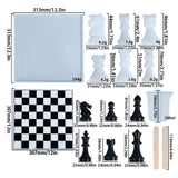 3D Chess Pieces Crystal Epoxy Resin Mold Silicone Mould DIY Crafts Making