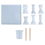 3D Chess Pieces Crystal Epoxy Mould Chessborad Silicone Mold
