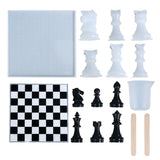 3D Chess Pieces Crystal Epoxy Mould Chessborad Silicone Mold
