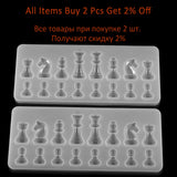 3D International Chess Silicone Molds for DIY Jewelry Crafts