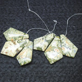 3PCS Nature Kambaba Stone Pendants Women's Necklace Designs Natural Beads