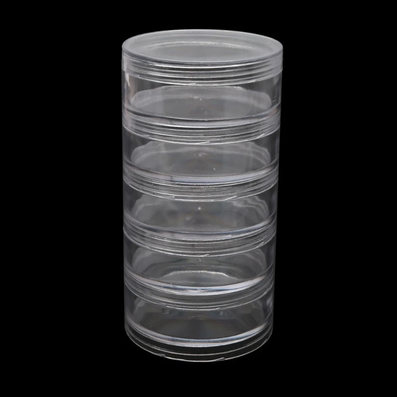 5-Layer Stackable Bead Containers Clear Storage Box