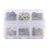 60Pcs 6 Styles Small Cat Animal Pendant DIY Jewelry Necklace Bracelet Making