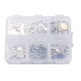 60Pcs 6 Styles Small Cat Animal Pendant DIY Jewelry Necklace Bracelet Making