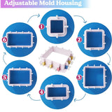 Adjustable Demoulding Blocks Mold Housing Set for Silicone Molds Making