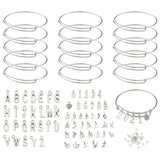 Alloy Pendants Steel Bangles Brass Rings Jewelry Making DIY Bangle Accessories
